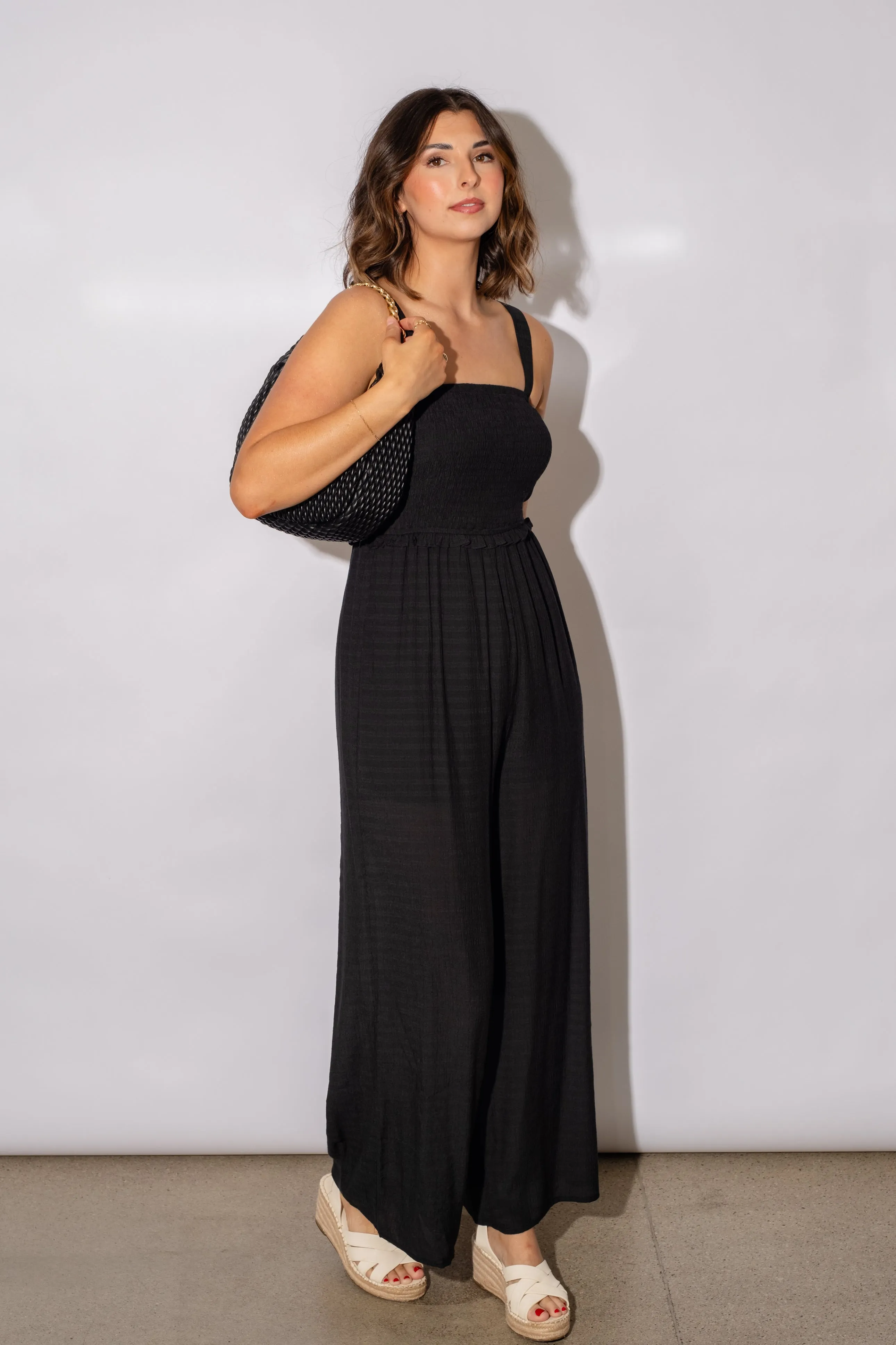 Dovie Smocked  Jumpsuit