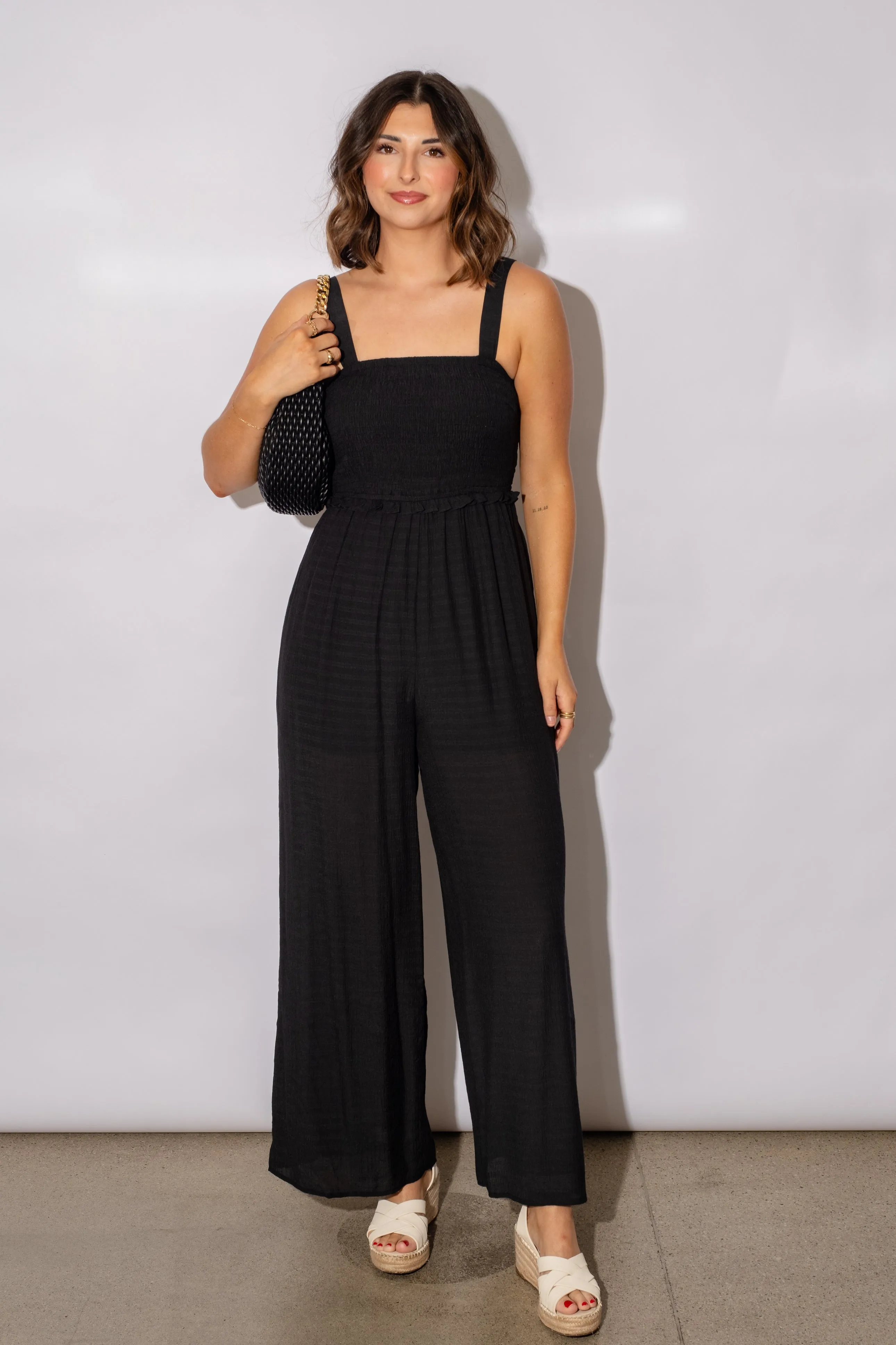Dovie Smocked  Jumpsuit