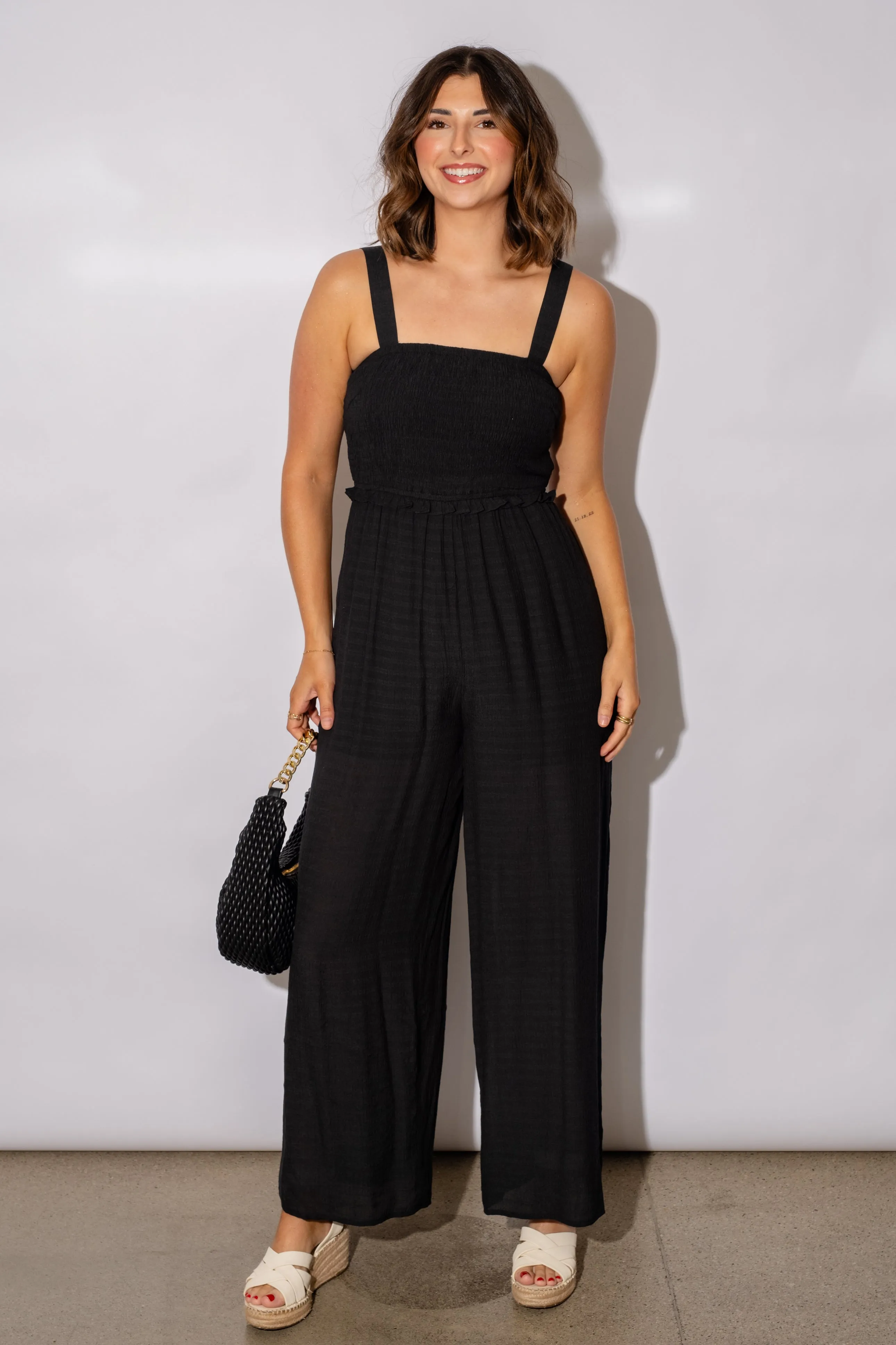 Dovie Smocked  Jumpsuit