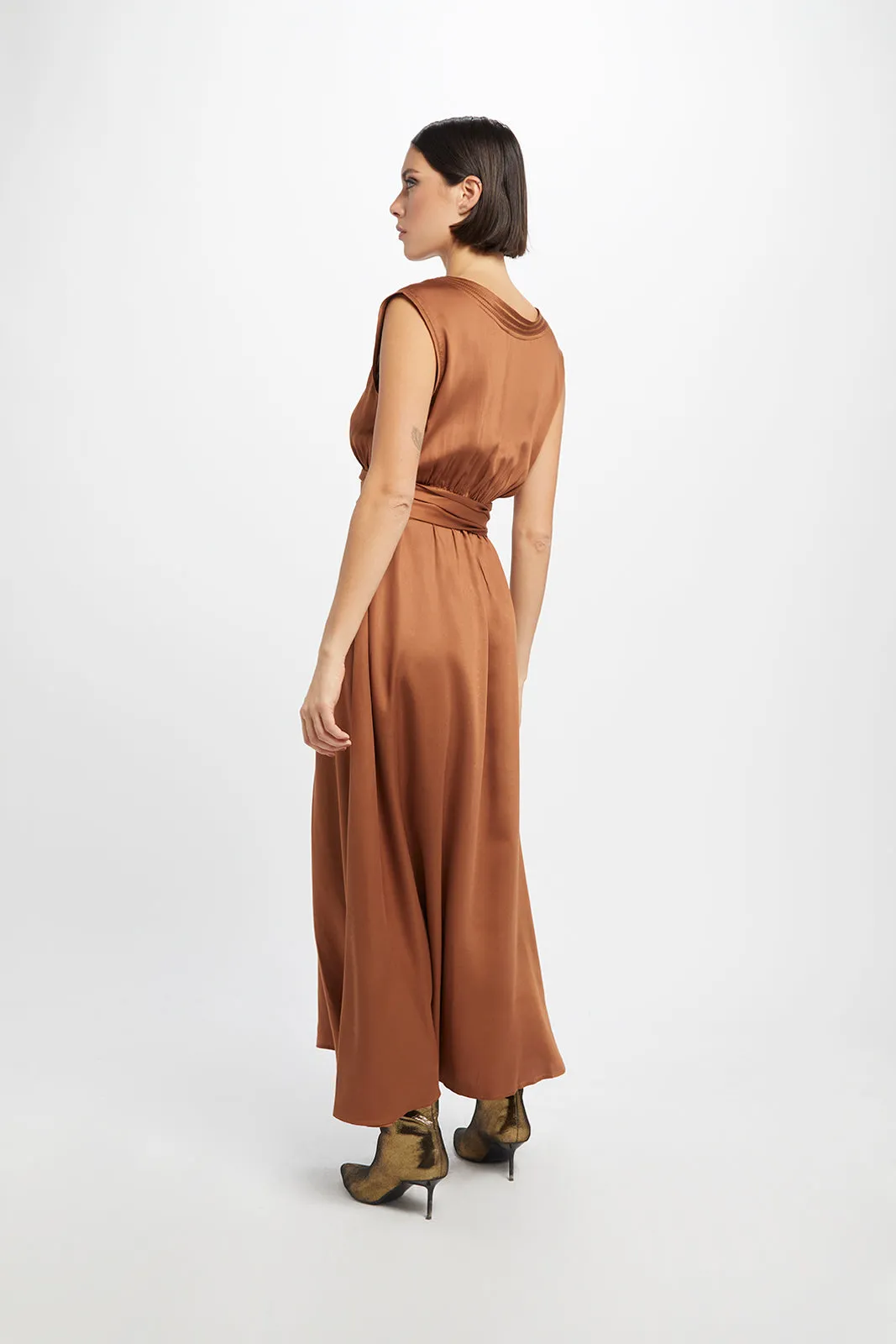 Embroidered Grace Midi Dress