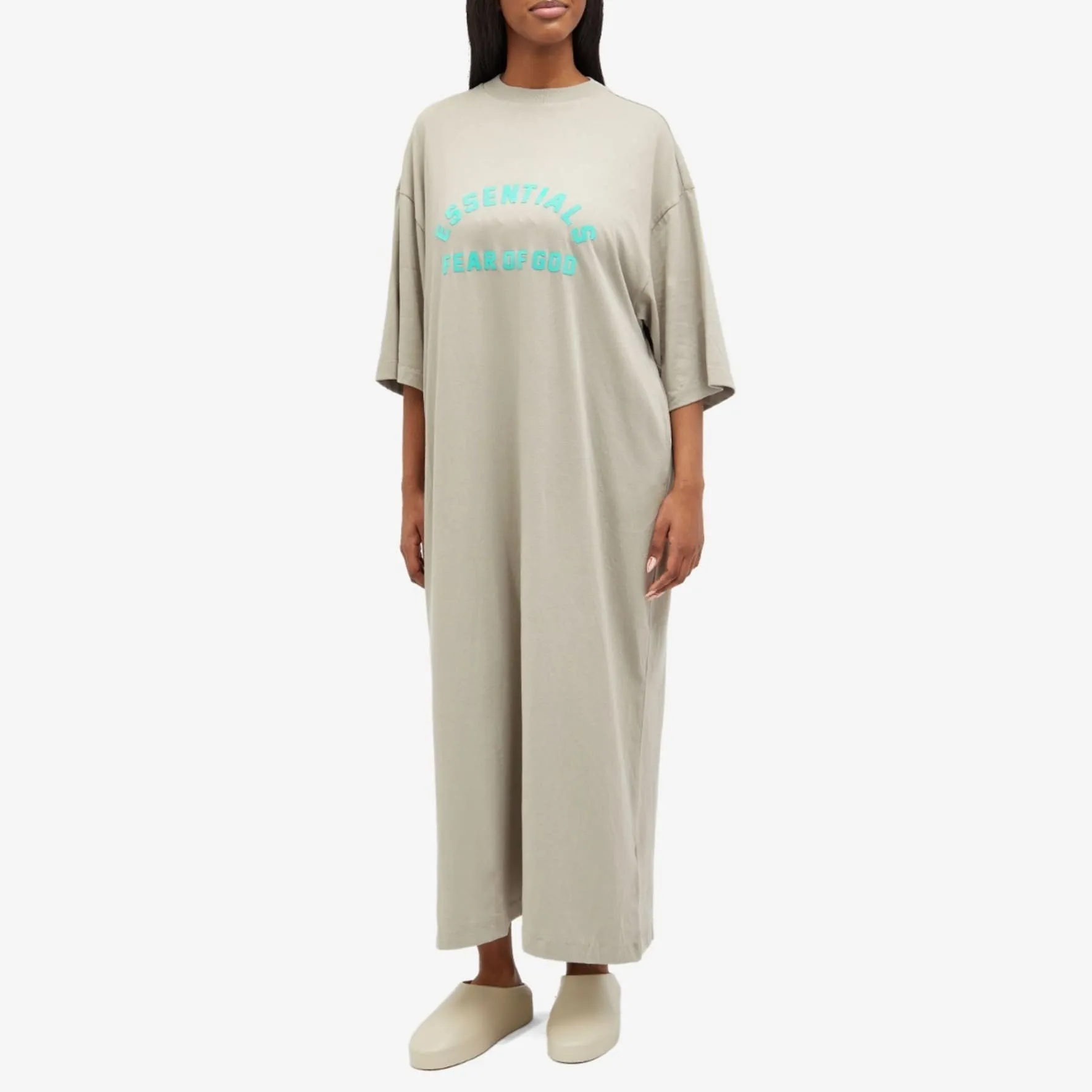 Fear Of God Essentials 3/4 Sleeve Dress, Gray Beige