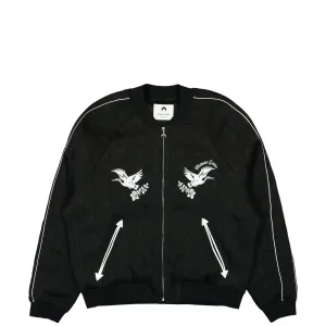 Jacquard Viscose Bomber Jacket