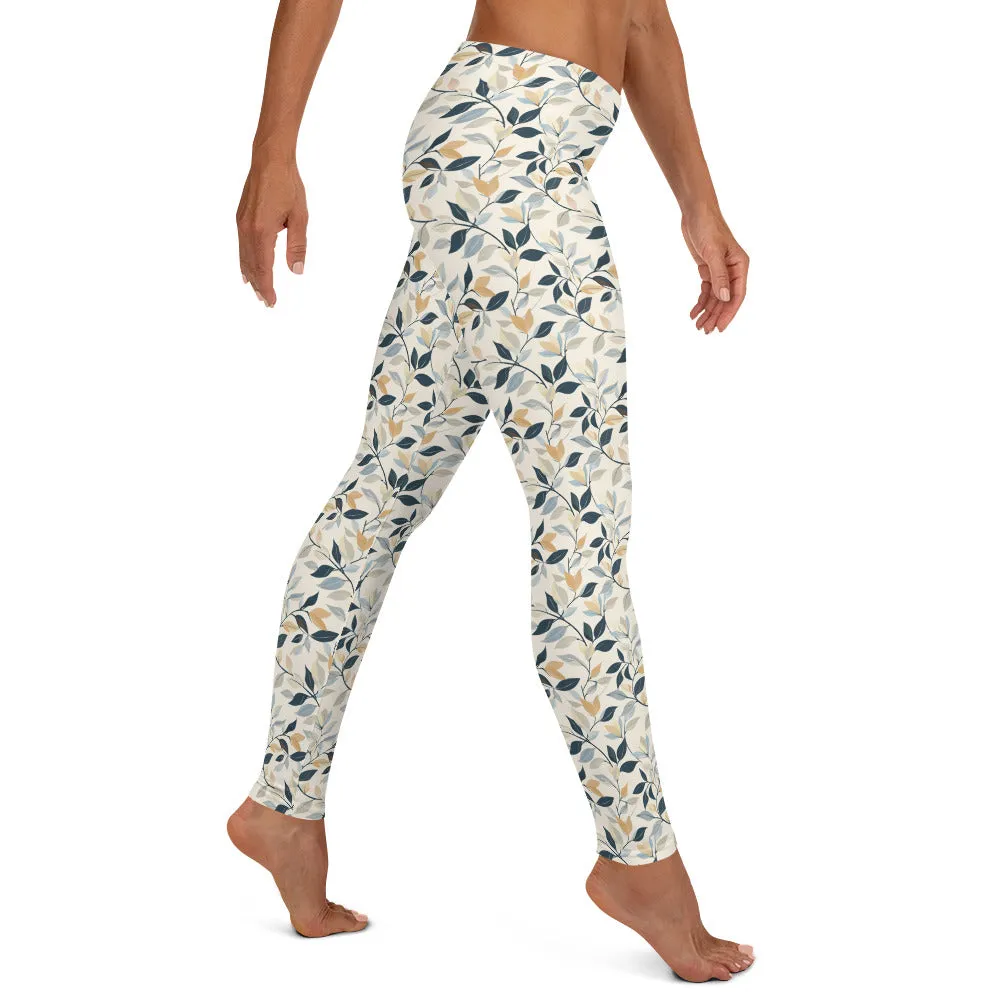 Leafy Design Leggings