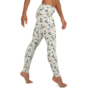 Leafy Design Leggings