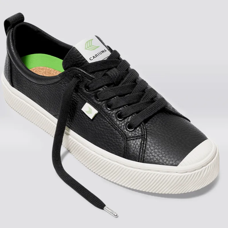 M OCA Low Premium Leather Black