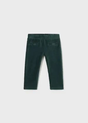 Mayoral Baby Basic Corduroy Pants in Bottle Green