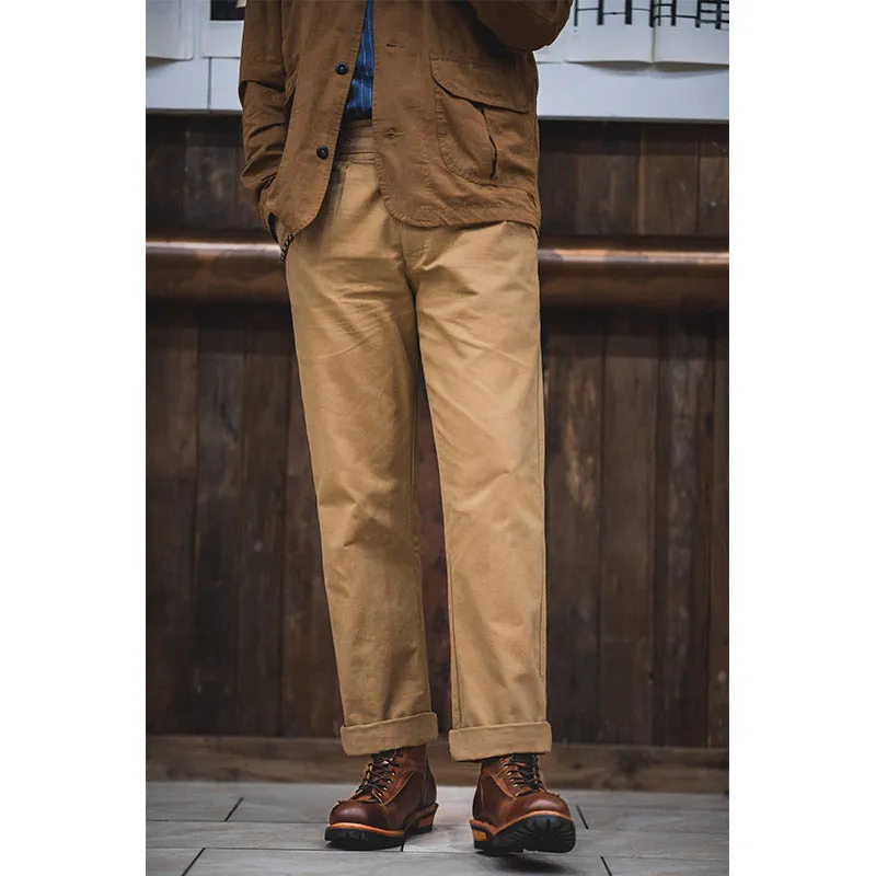 Men's 90s Retro Military Style High Waist Pants