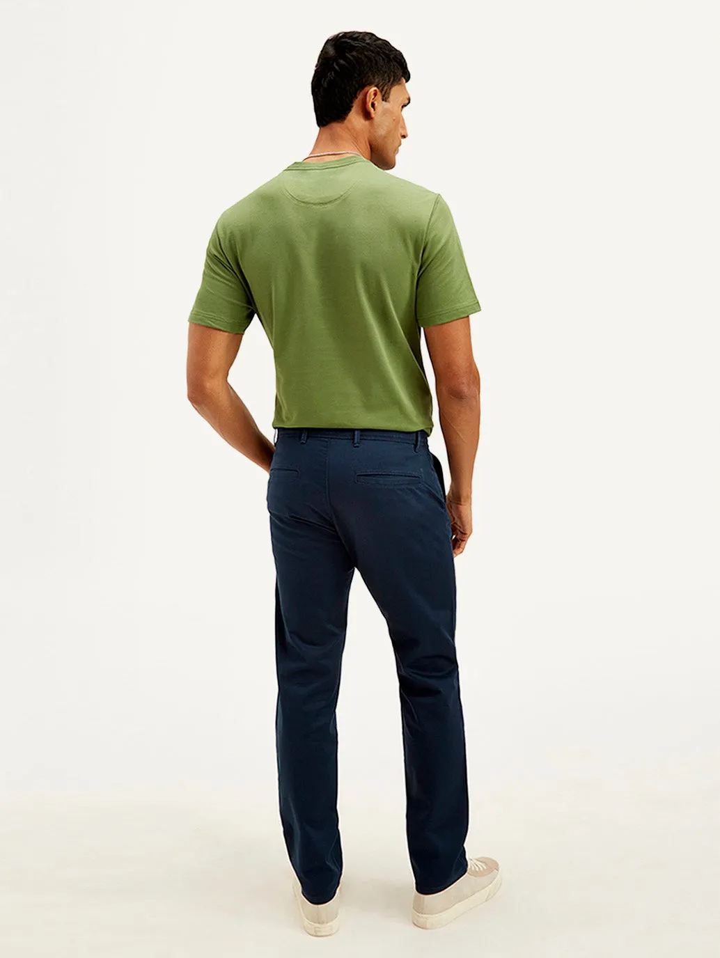 Men's Navy Authentic Straight Fit Chino Pants