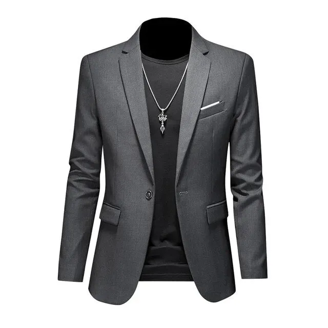 Men's Stylish Single-Breasted Blazer