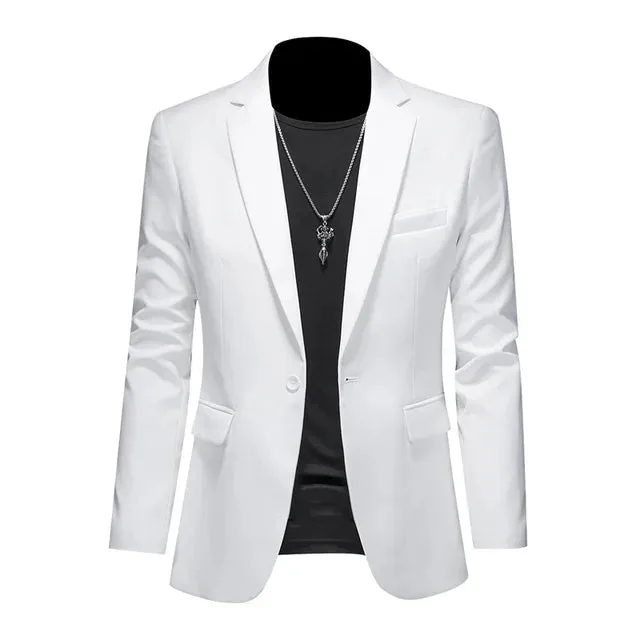 Men's Stylish Single-Breasted Blazer