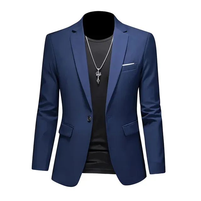 Men's Stylish Single-Breasted Blazer