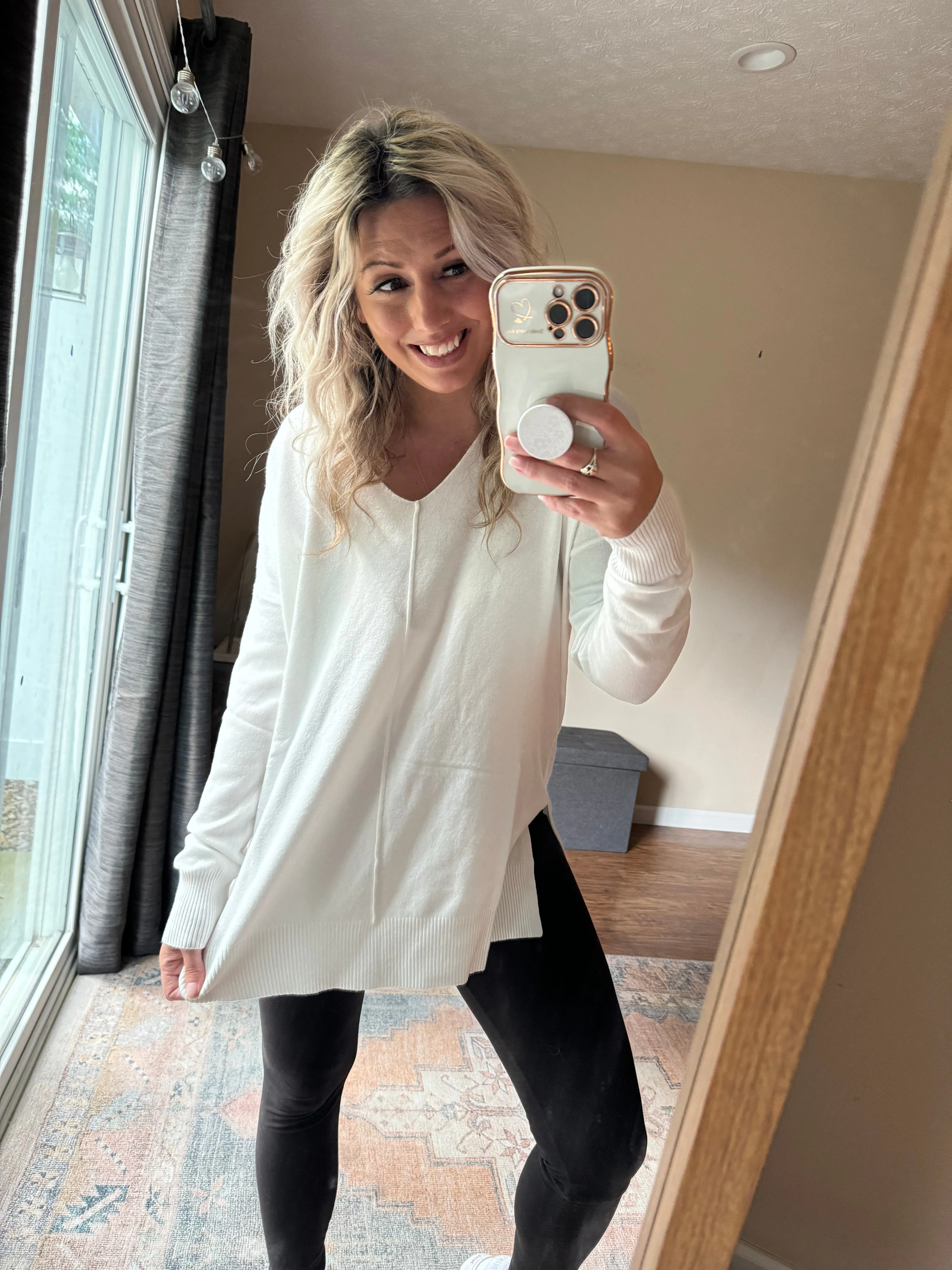 Middle Of The Road Light Sweater