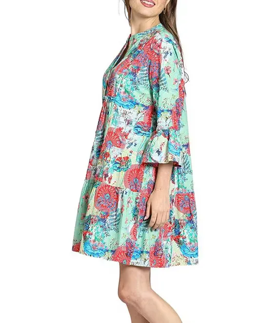 MINT GREEN MULTI DRESS