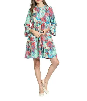 MINT GREEN MULTI DRESS