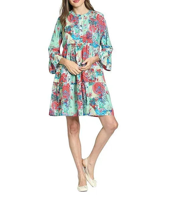 MINT GREEN MULTI DRESS