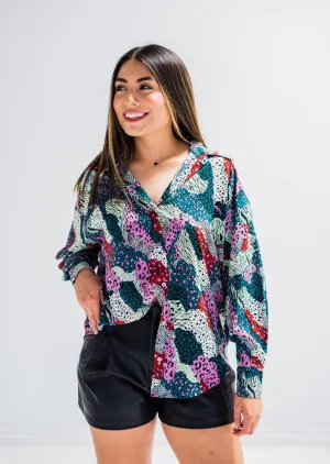 Molly Bracken Wide Printed Shirt
