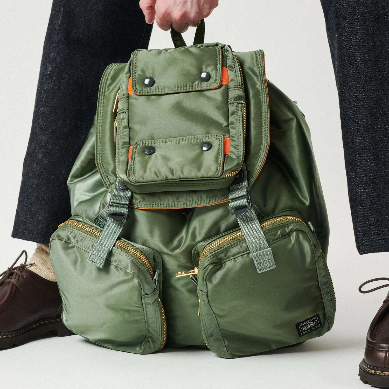 Porter-Yoshida & Co. Tanker Ruck Sack - Sage Green