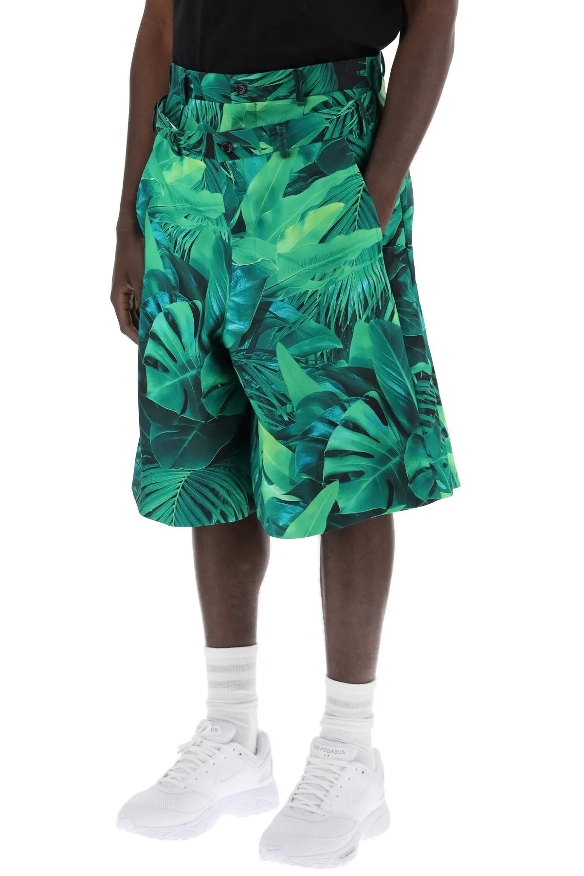 "jungle bermuda with double front layer PM P030 GREEN