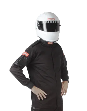 RaceQuip Single Layer Fire Suit Jacket - Black - Medium Tall - 111004