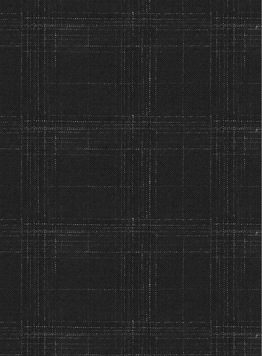 Reda Xime Black Checks Wool Jacket