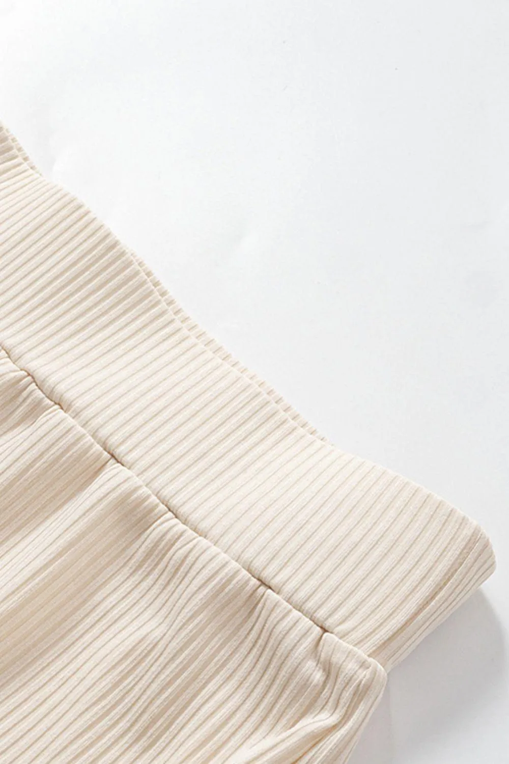 Roam In Style Ribbed High Waist Bootcut Pants