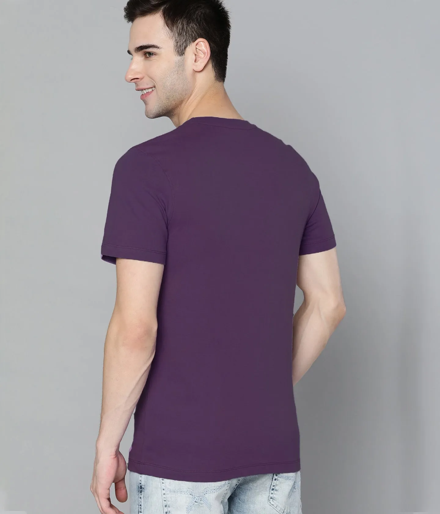 Semantic Graphic Cotton T-shirt - Dont Look Back