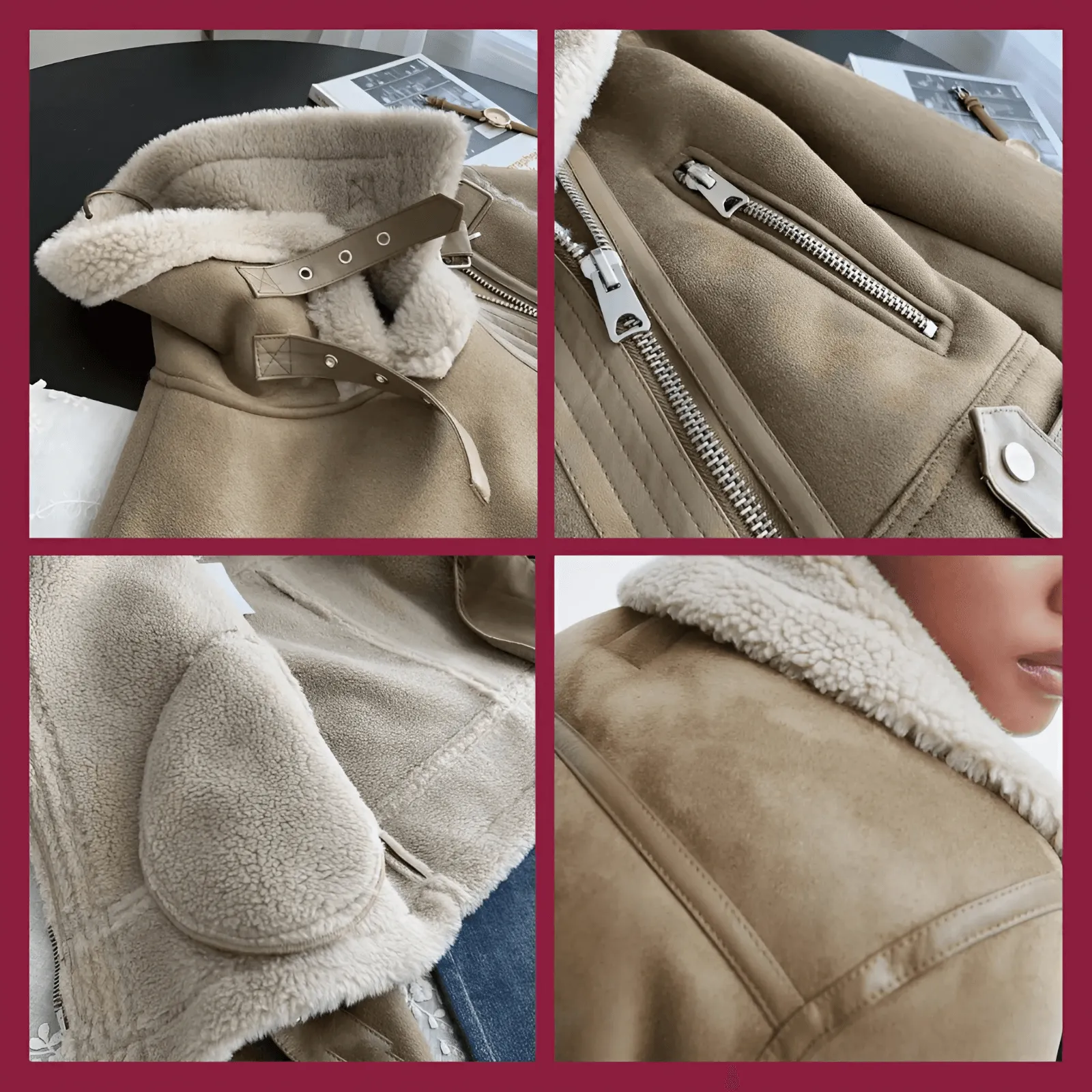 Shearling Suède Jas
