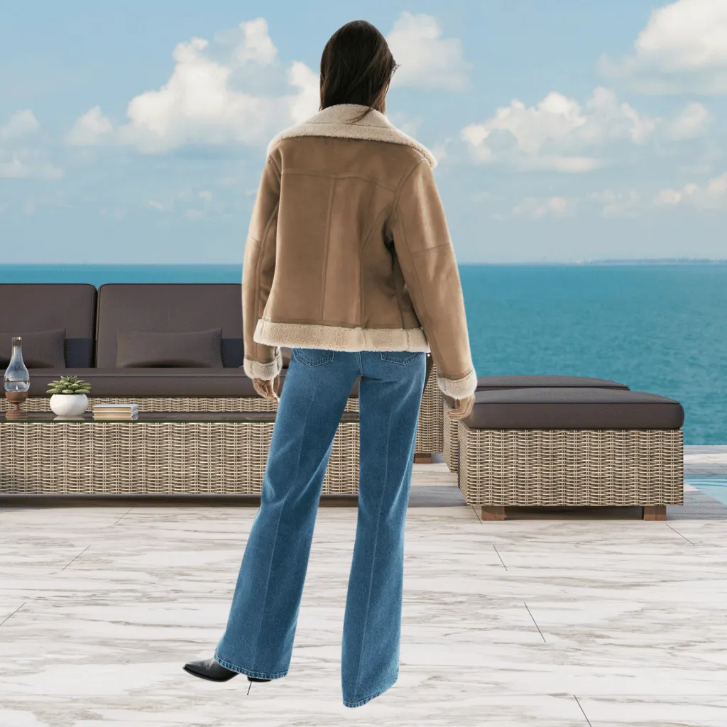 Shearling Suède Jas