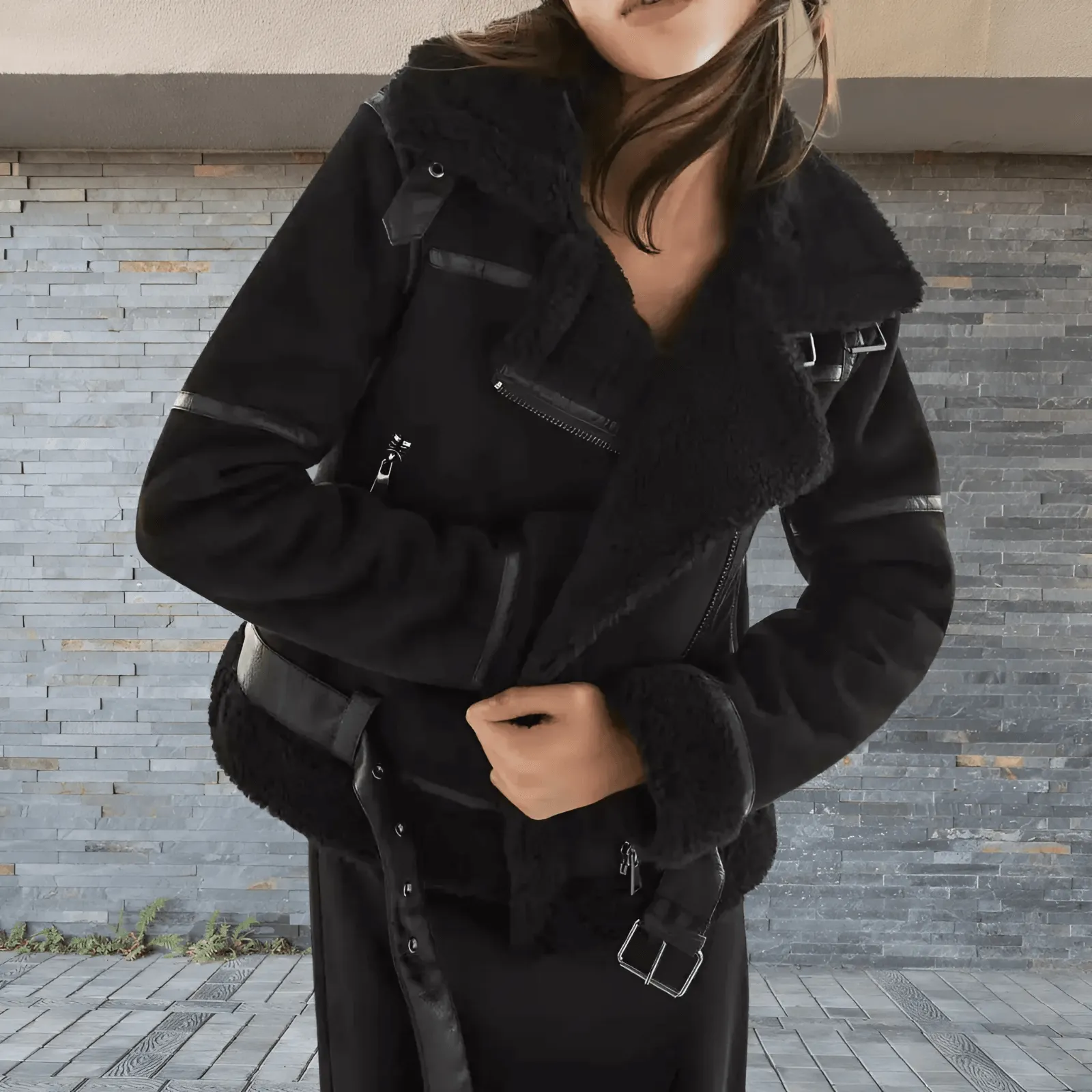 Shearling Suède Jas