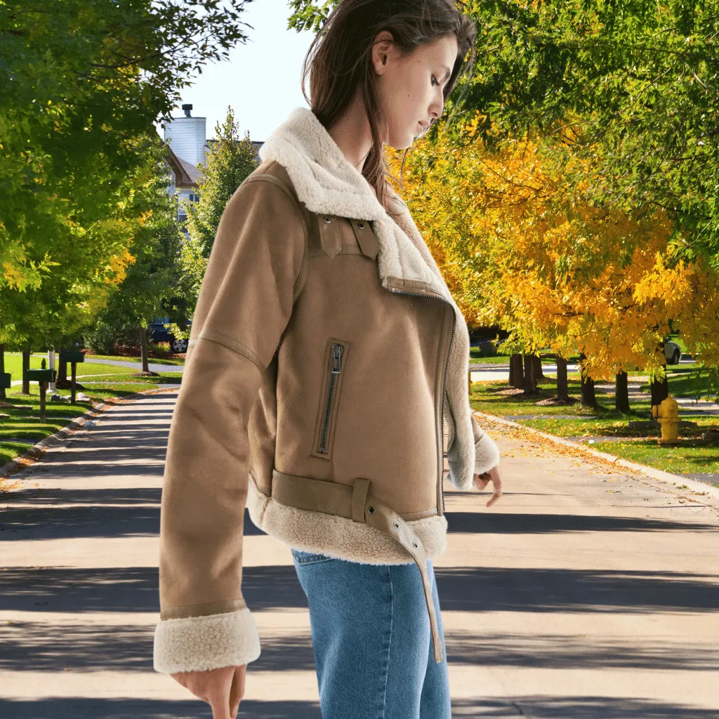 Shearling Suède Jas
