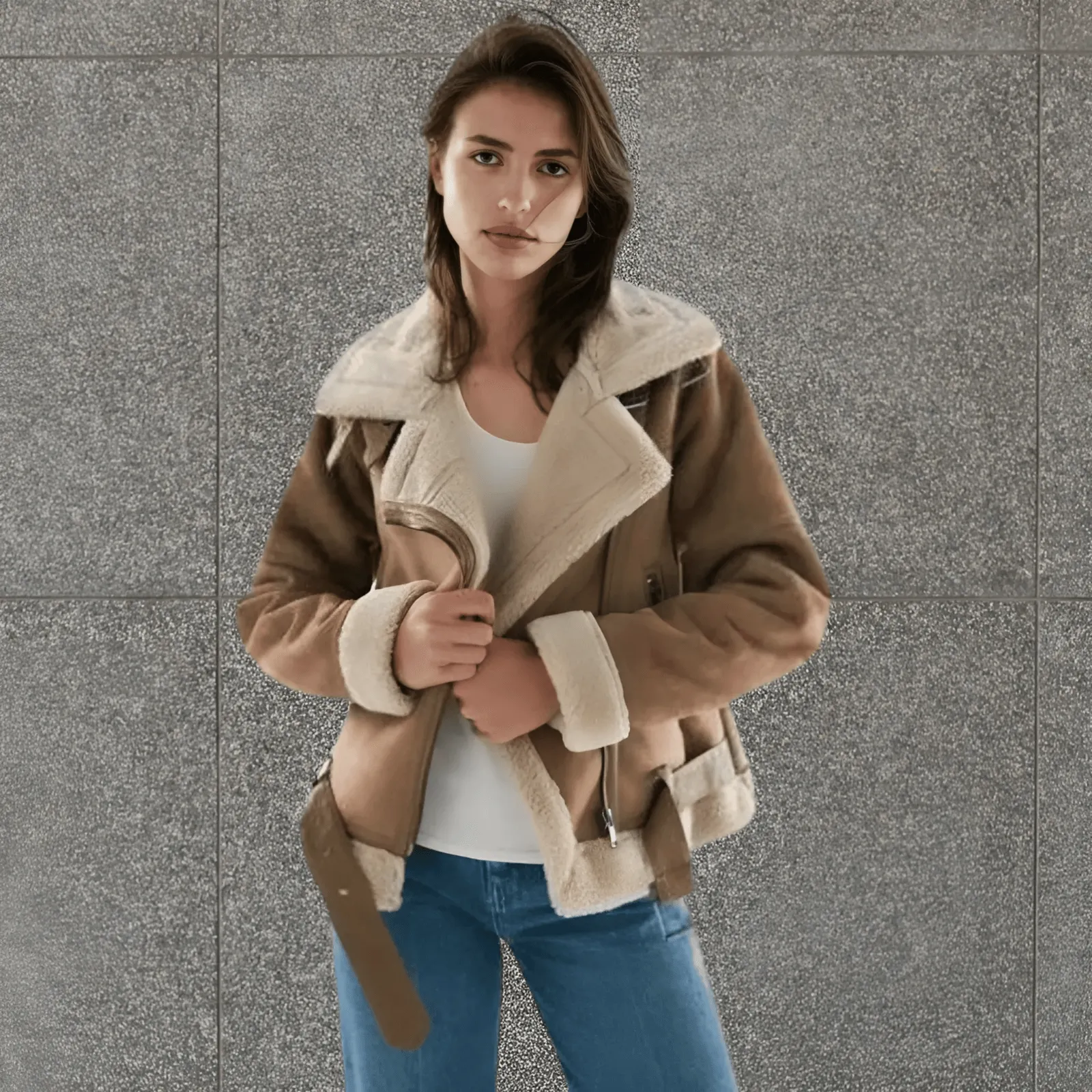 Shearling Suède Jas