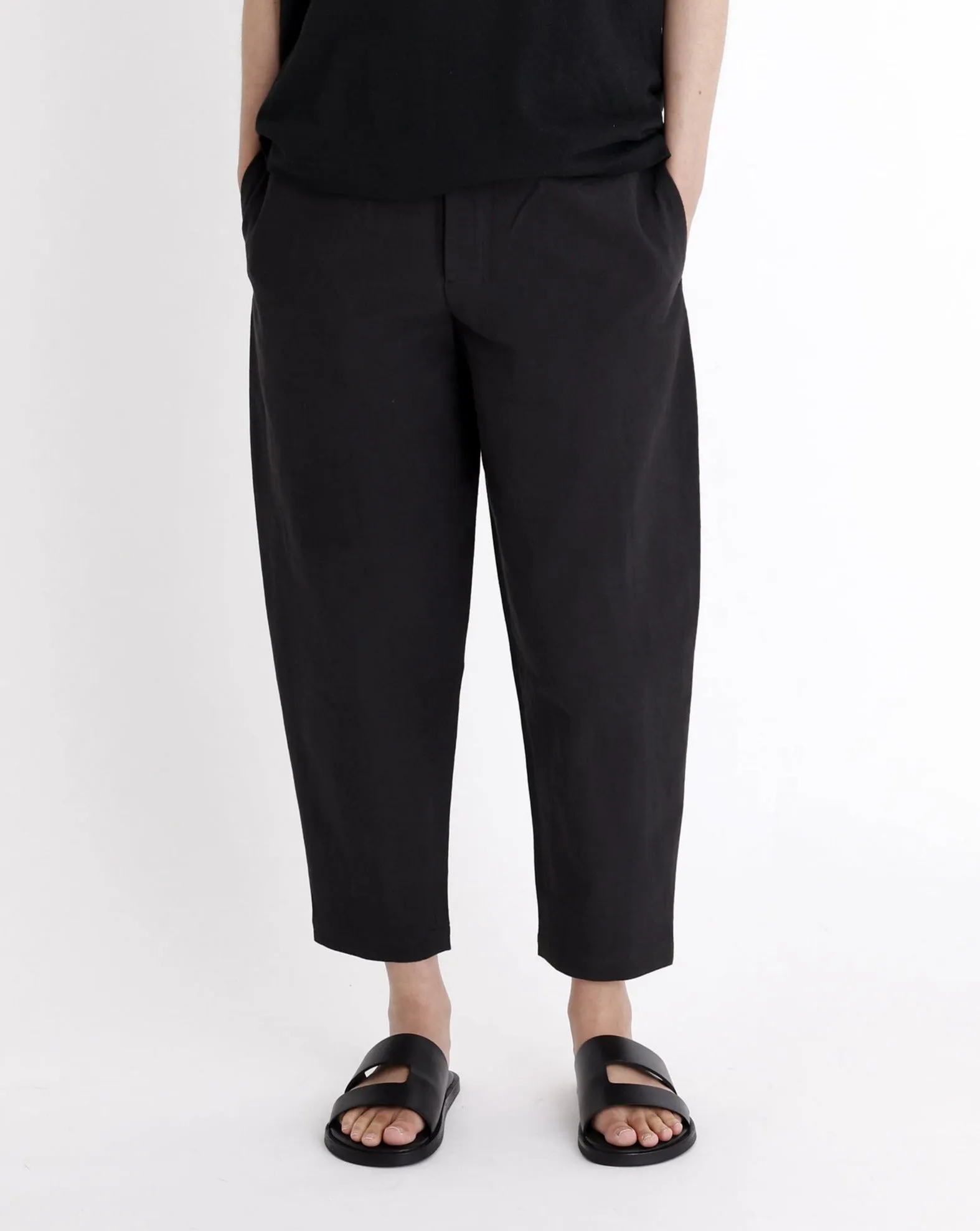 Signature Elastic Pull-Up Trouser - Canvas Edition - Black