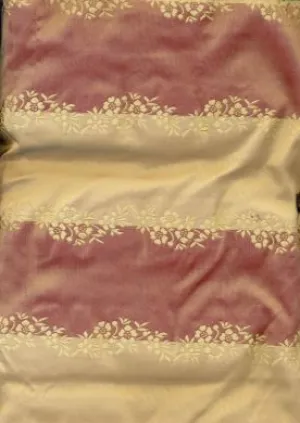 silk taffeta jacquard~berry/beige 44" wide TAF#SJ8