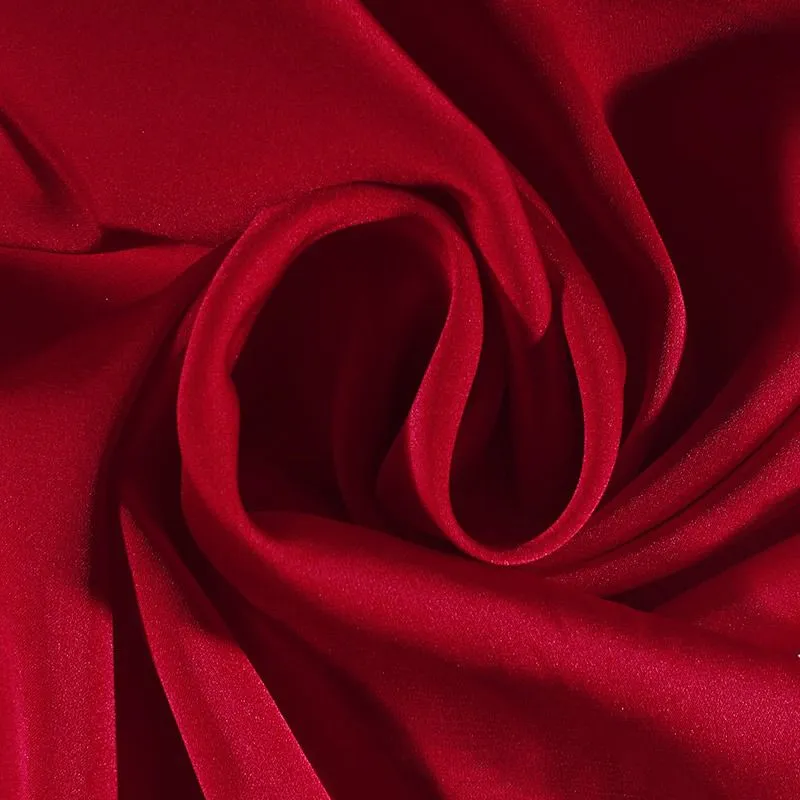 Silky Satin Stretch - Blood Red