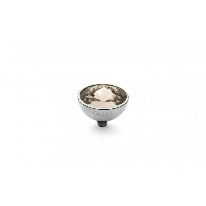 Silver 11.5mm Bottone Ring Top Light Silk