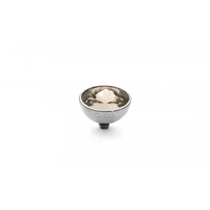Silver 11.5mm Bottone Ring Top Light Silk