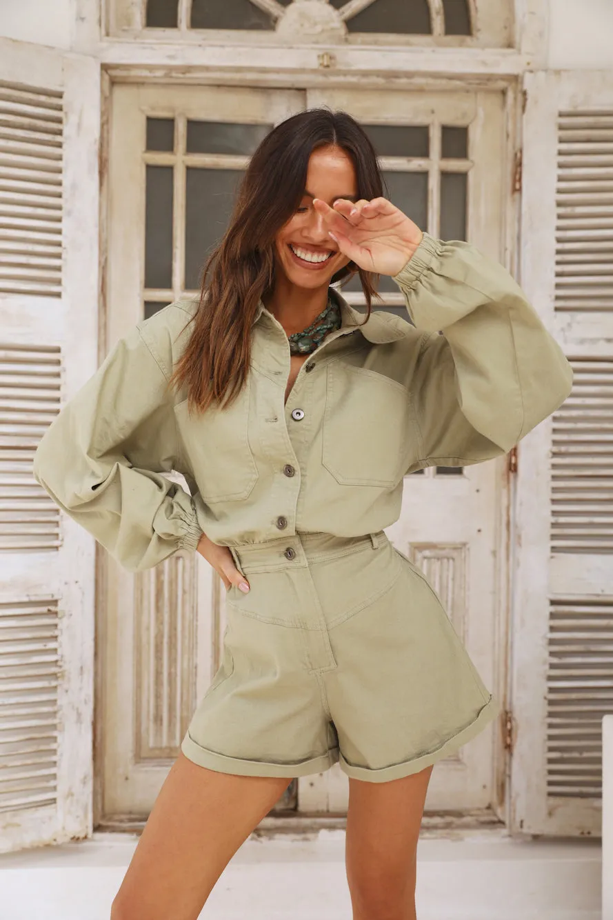 Sonoran Romper Sage