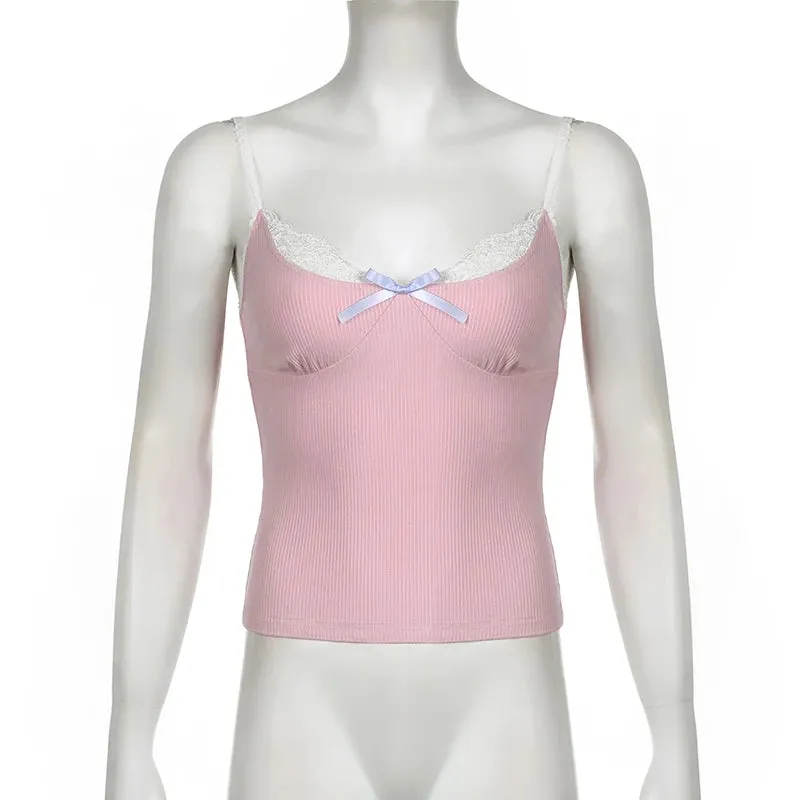 Super Sweet Bow Lace Cami