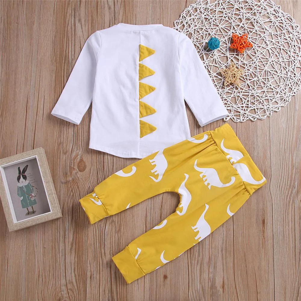 Toddler Boys Long Sleeve Casual Top & Pants Cheap Baby Clothes In Bulk