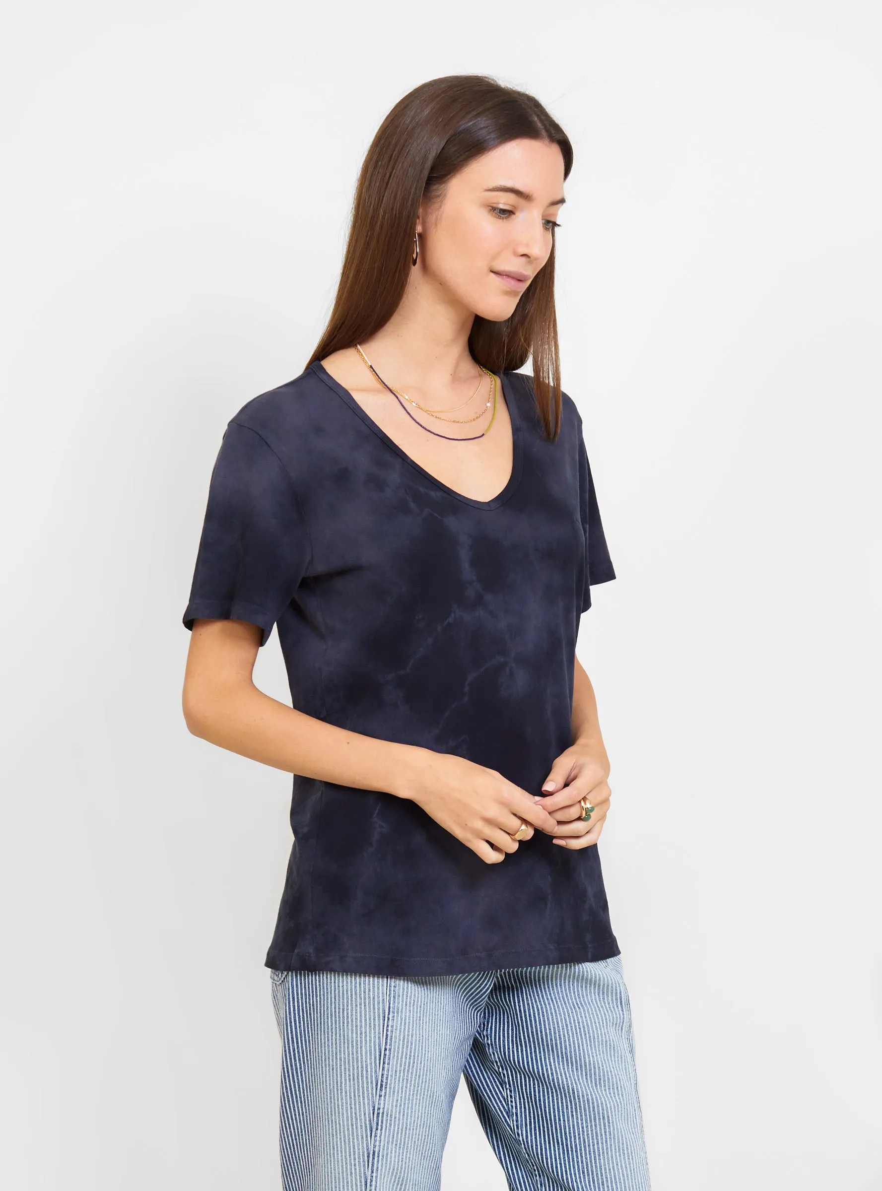V-neck T-Shirt Midnight