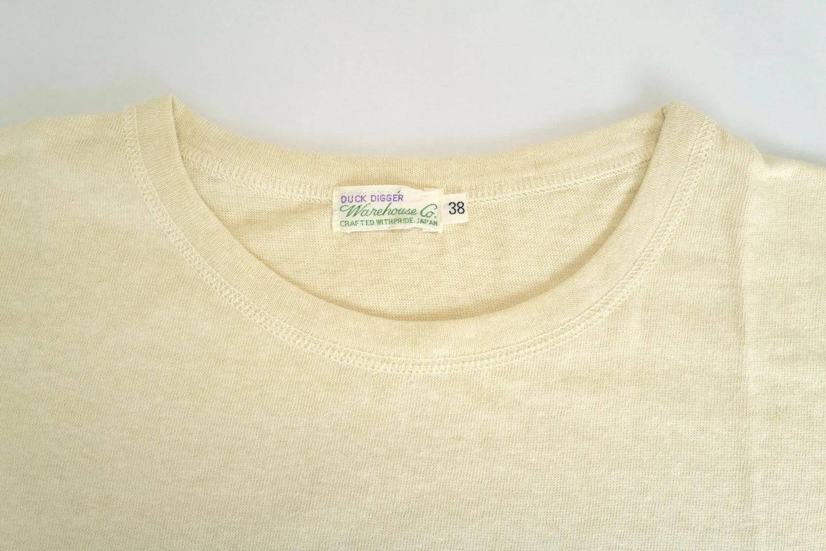 Warehouse 5oz USN "Skivvy" Loopwheeled Tee (Beige)