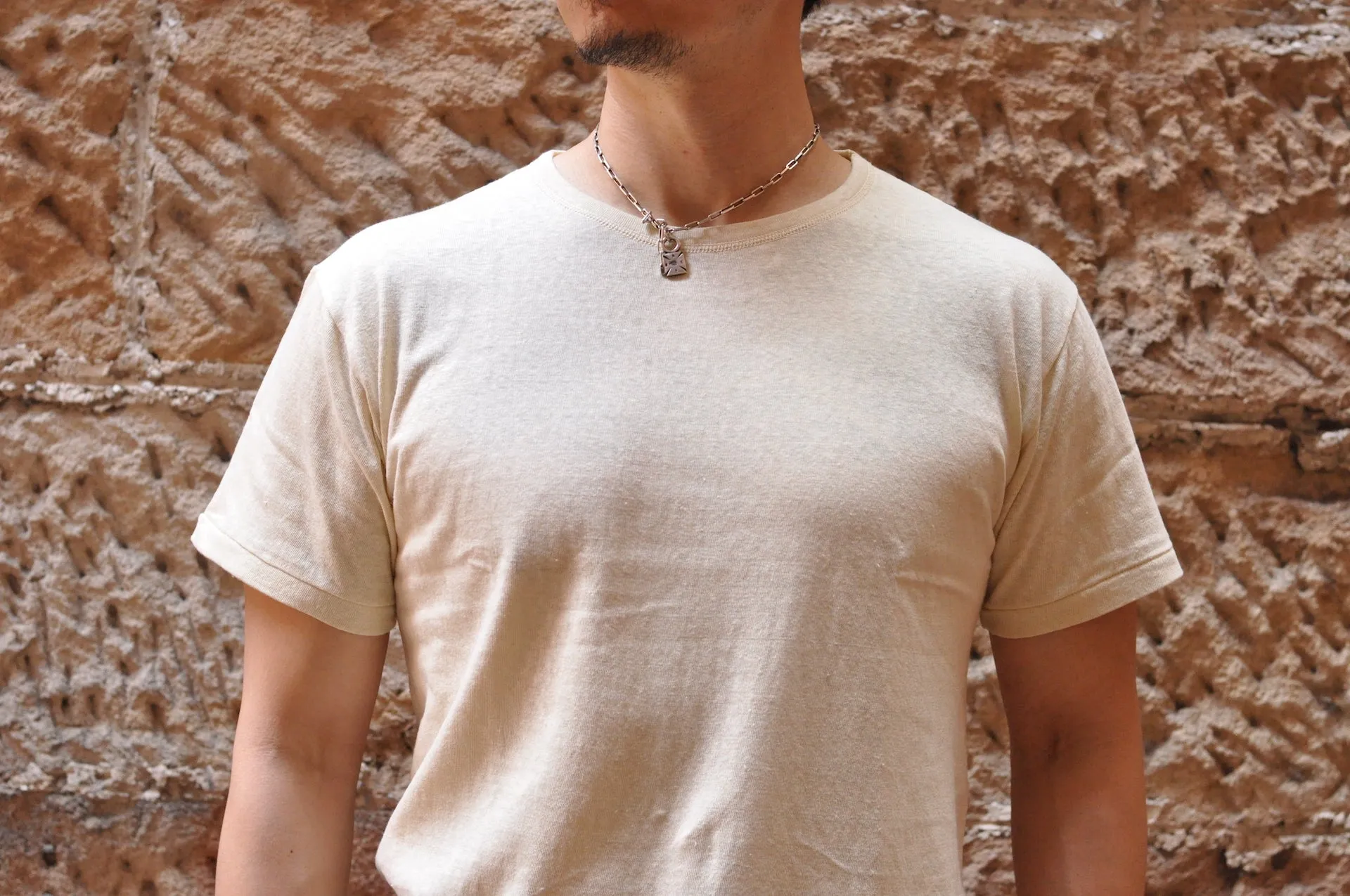 Warehouse 5oz USN "Skivvy" Loopwheeled Tee (Beige)
