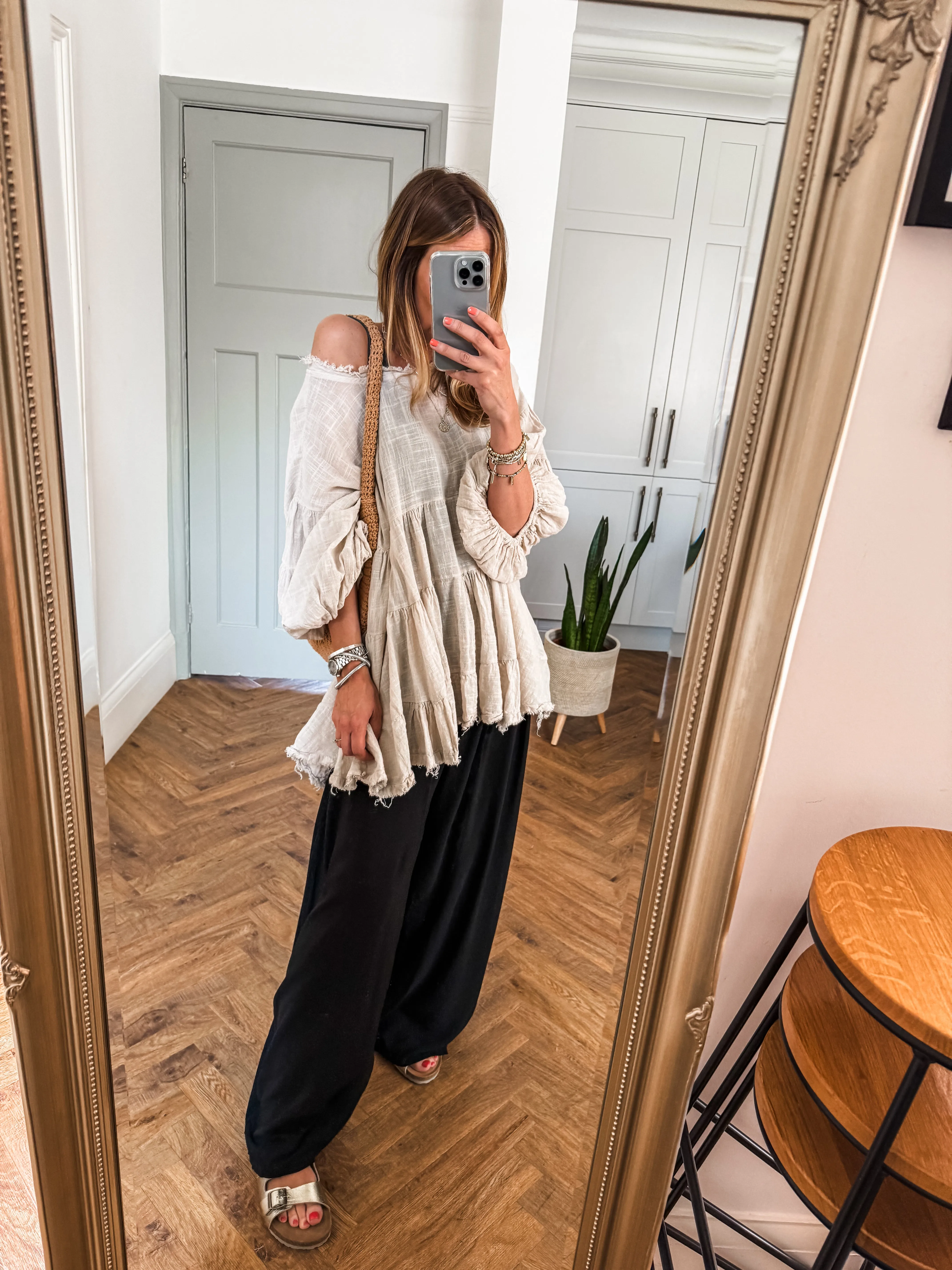 Wide Leg Beach Trousers