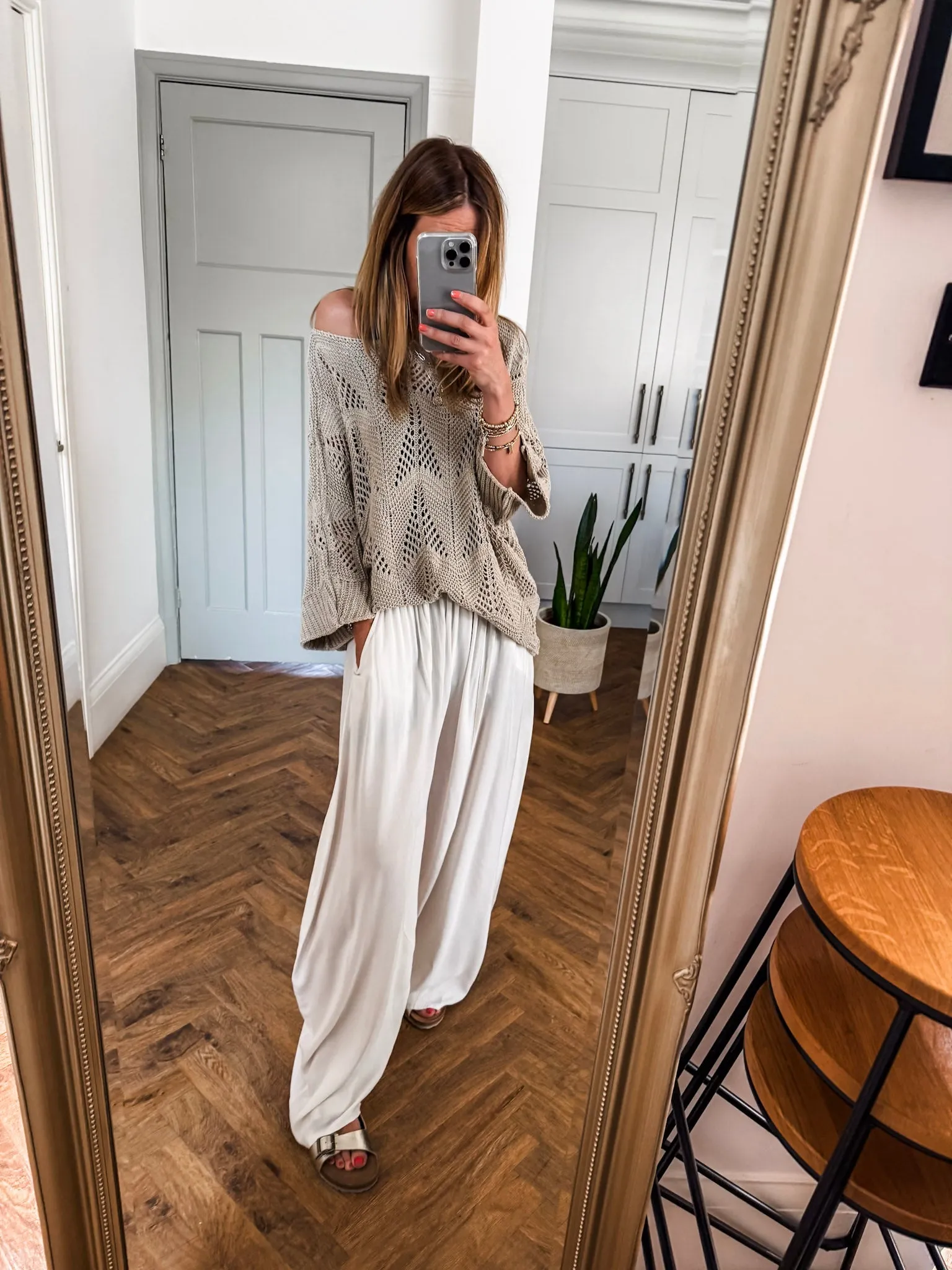 Wide Leg Beach Trousers