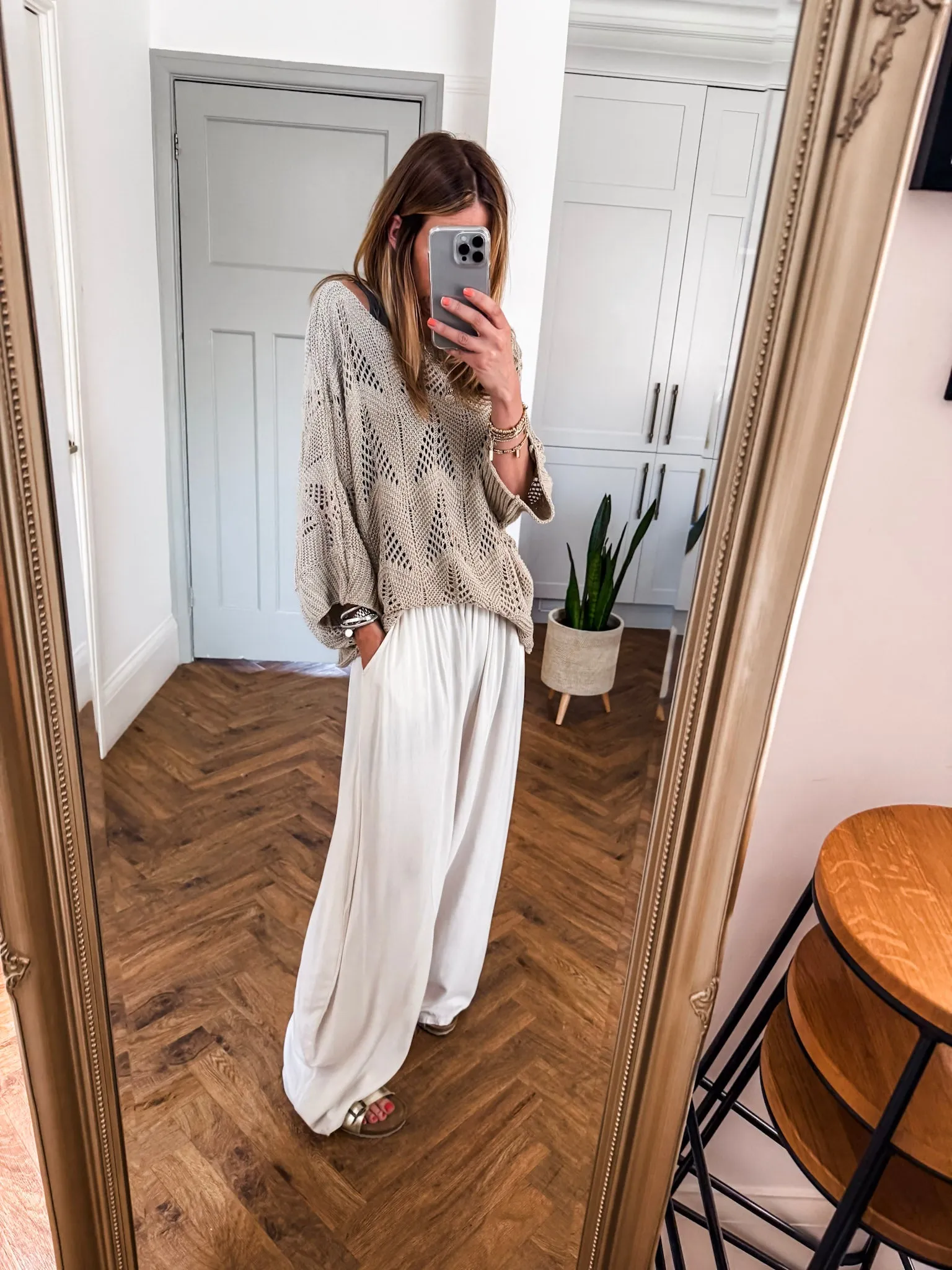 Wide Leg Beach Trousers