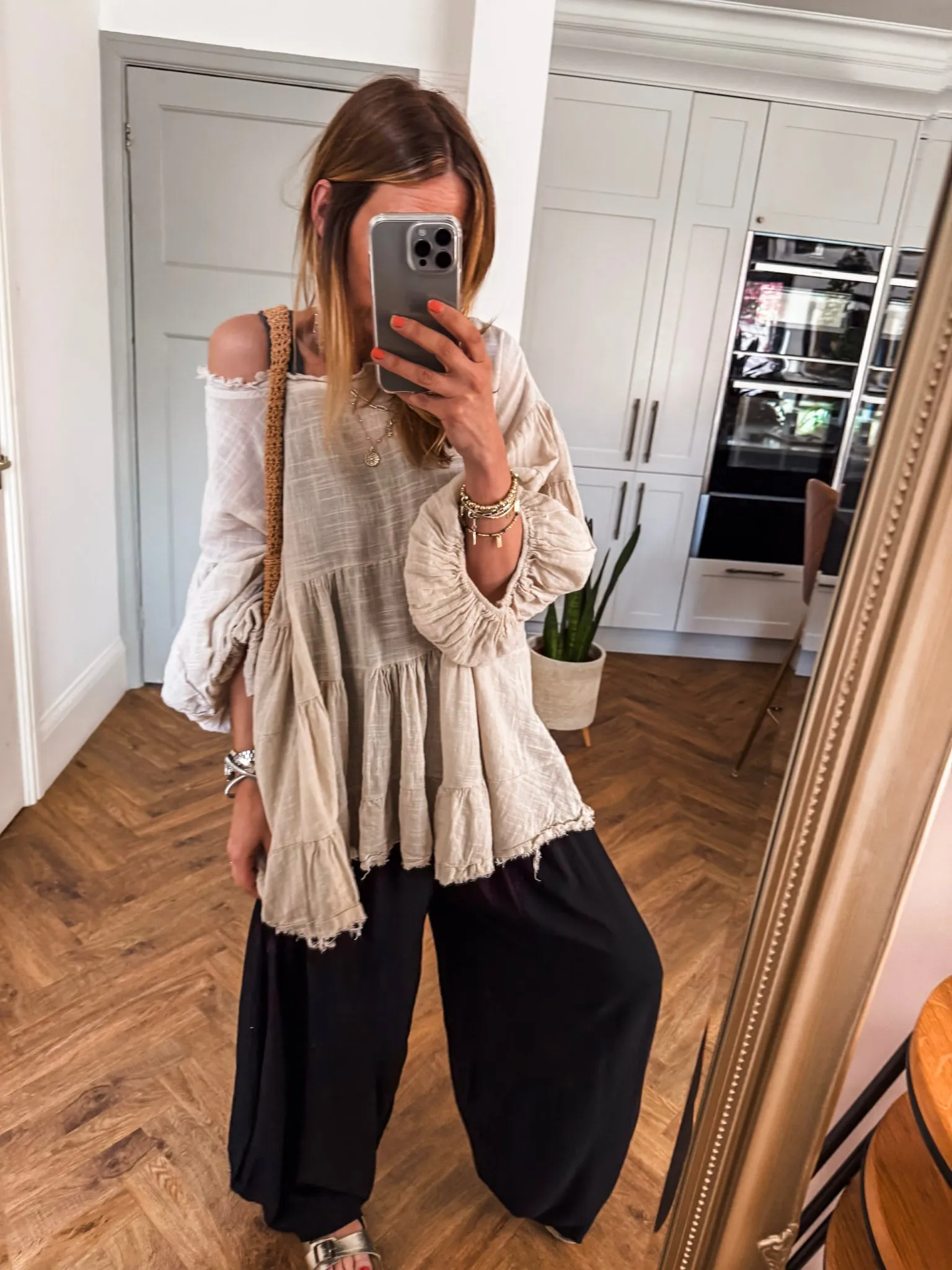Wide Leg Beach Trousers