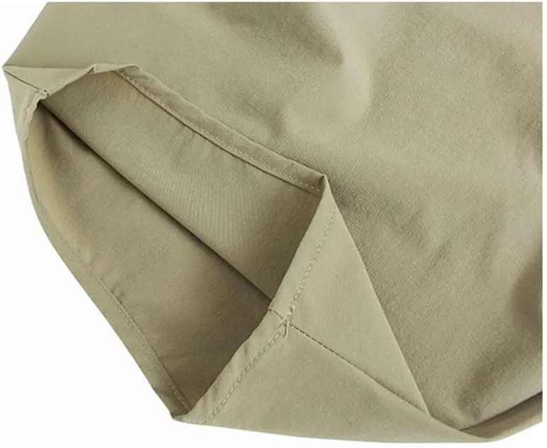 Women High Elastic Waist Black Pleated Long Harem Pants Loose Fit Trousers