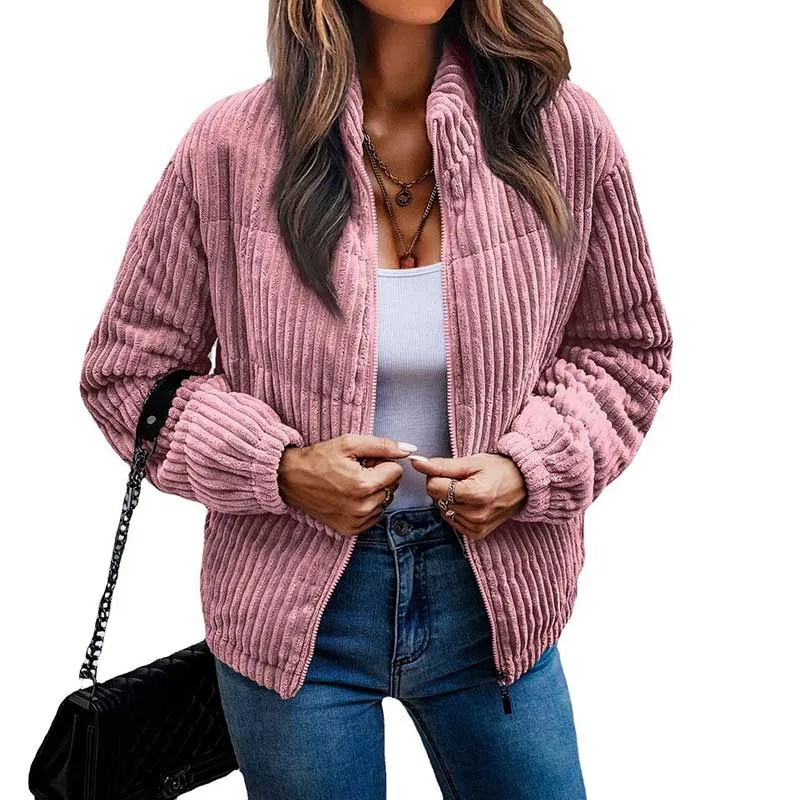 Women's clothing with cashmere long sleeve fashionable coat