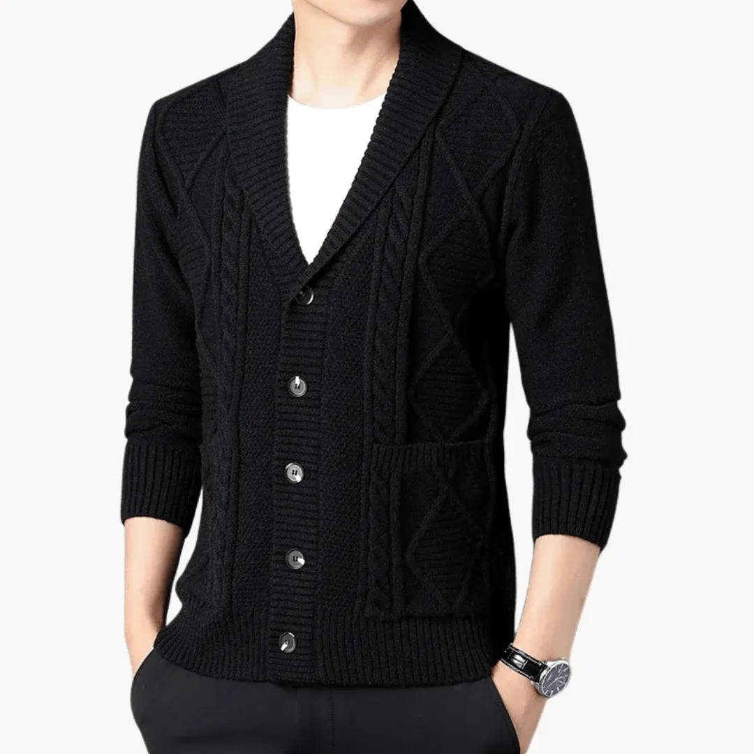 Women's Knitted Cardigan - Versatile Mid-Gauge Knit