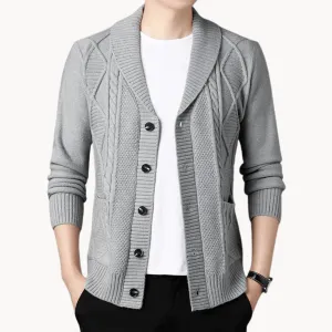 Women's Knitted Cardigan - Versatile Mid-Gauge Knit